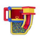 VEVOR Piepūšamā batuta pils āra lietošanai, augstas kvalitātes rotaļu māja ar lēkāšanas zonu, pūtēju, slidkalniņu un uzglabāšanas somu, ģimenes pagalma piepūšamais batuts bērniem vecumā no 3 līdz 8 gadiem, 3327 × 3378 × 2311 mm