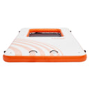 VEVOR 4,6 × 2 m piepūšama peldoša platforma ar 1,2 × 1,8 m tramplīna tīkla baseinu – neslīdoša ūdens paklāja platforma ar pārnēsājamo somu un noņemamām kāpnēm atpūtai pie baseina vai pludmalē