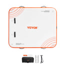 VEVOR 1,83 × 1,52 m piepūšama peldoša platforma - neslīdoša ūdens platforma ar pārnēsājamu somu un noņemamām kāpnēm, peldoša sala pludmalei, baseinam un okeānam