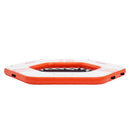 VEVOR 2,6 m piepūšama peldoša platforma ar 1,5 m tramplīna tīkla baseinu – neslīdoša ūdens platforma ar somu un noņemamām kāpnēm atpūtai pie baseina vai pludmalē