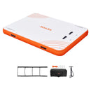 VEVOR 2,44 × 1,83 m piepūšama peldošā platforma - neslīdošs ūdens paklājs ar pārnēsājamo somu un noņemamām kāpnēm, peldoša sala atpūtai baseinā, pludmalē vai okeānā