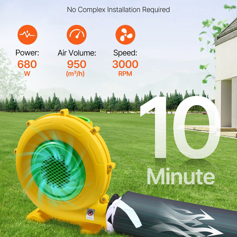 VEVOR 5 x 4 x 3.8 m piepūšamā telts, ideāli piemērota āra ballītēm, pasākumiem vai jebkuram citam notikumam, kas prasa unikālu un stilīgu vidi. Iekļauts apgaismojums, kas piešķir papildus atmosfēru jūsu pasākumam.