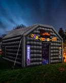 VEVOR 6 x 5 x 3.65 m piepūšamā telts, ideāli piemērota āra ballītēm, pasākumiem vai jebkuram citam notikumam, kas prasa unikālu un stilīgu vidi. Iekļauts apgaismojums, kas piešķir papildus atmosfēru jūsu pasākumam.