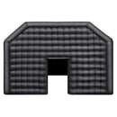 VEVOR 9 x 6 x 4m piepūšamā telts, ideāli piemērota āra ballītēm, pasākumiem vai jebkuram citam notikumam, kas prasa unikālu un stilīgu vidi. Iekļauts apgaismojums, kas piešķir papildus atmosfēru jūsu pasākumam.