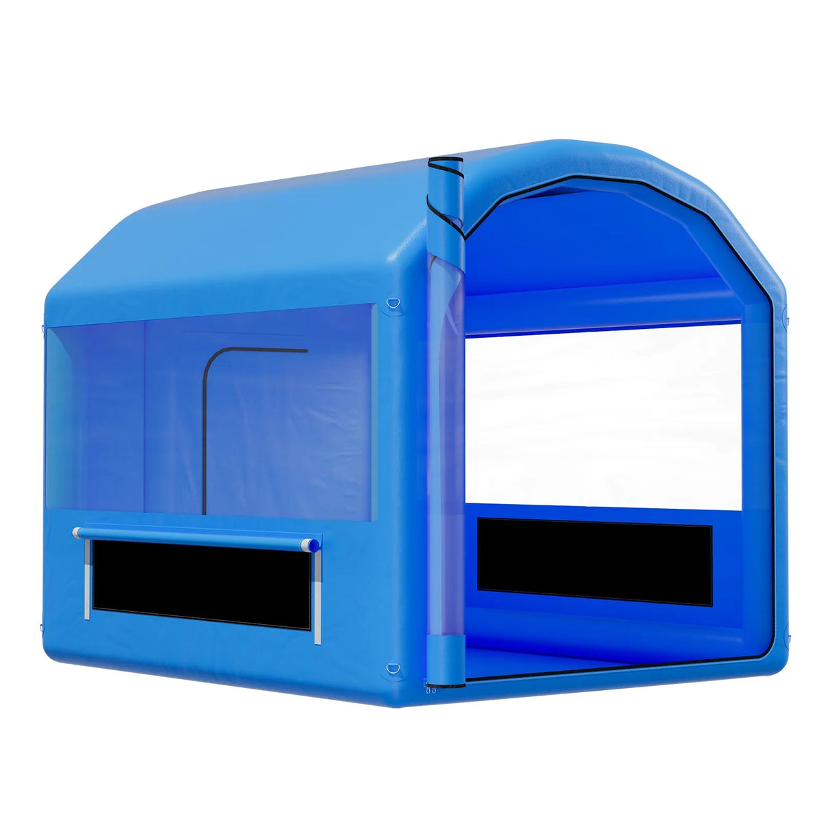 VEVOR Inflatable Paint Booth, 3 × 2.5 × 2.5 m, Inflatable Spray Booth with 550 W Powerful Air Blower and Air Filtration System, Arched Roof, for Painting Bicycles, Motorcycles and Car Body Metal Parts