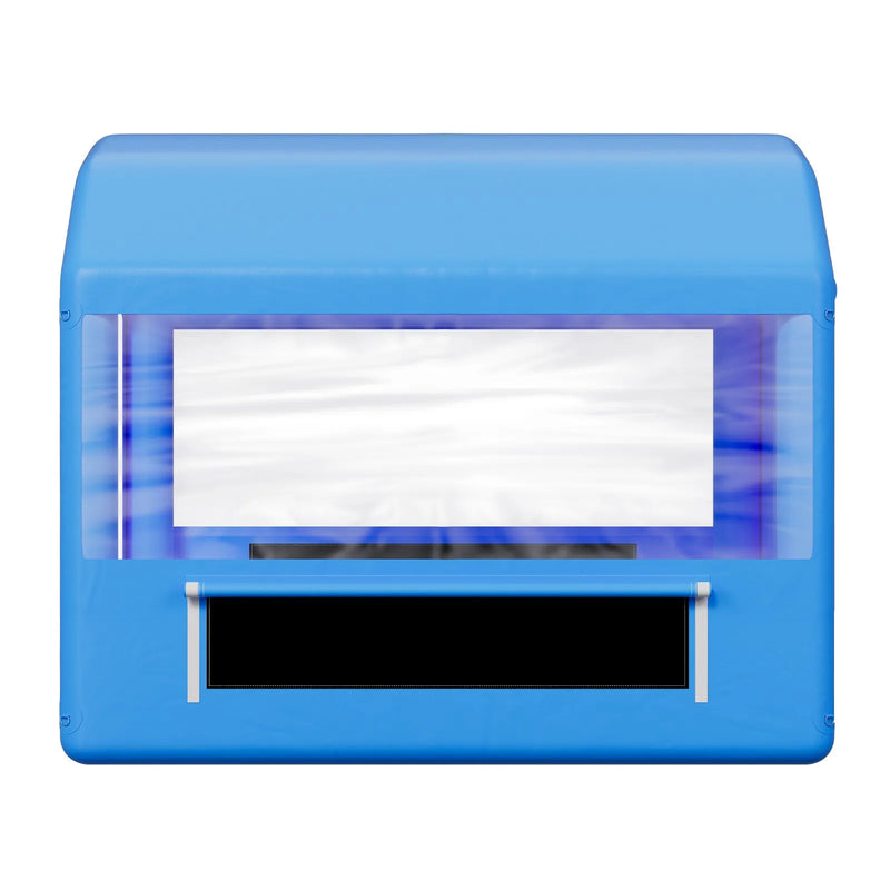 VEVOR piepūšamā krāsošanas kabīne, 3 × 2,5 × 2,5 m, piepūšamā krāsošanas kabīne ar 550 W jaudīgu gaisa pūtēju un gaisa filtrācijas sistēmu, apaļš jumts, paredzēta velosipēdu, motociklu un automobiļu virsbūves metāla detaļu krāsošanai.