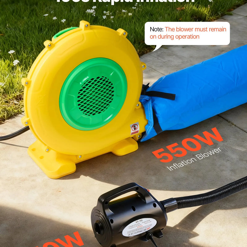 VEVOR piepūšamā krāsošanas kabīne, 3 × 2,5 × 2,5 m, piepūšamā krāsošanas kabīne ar 550 W jaudīgu gaisa pūtēju un gaisa filtrācijas sistēmu, apaļš jumts, paredzēta velosipēdu, motociklu un automobiļu virsbūves metāla detaļu krāsošanai.