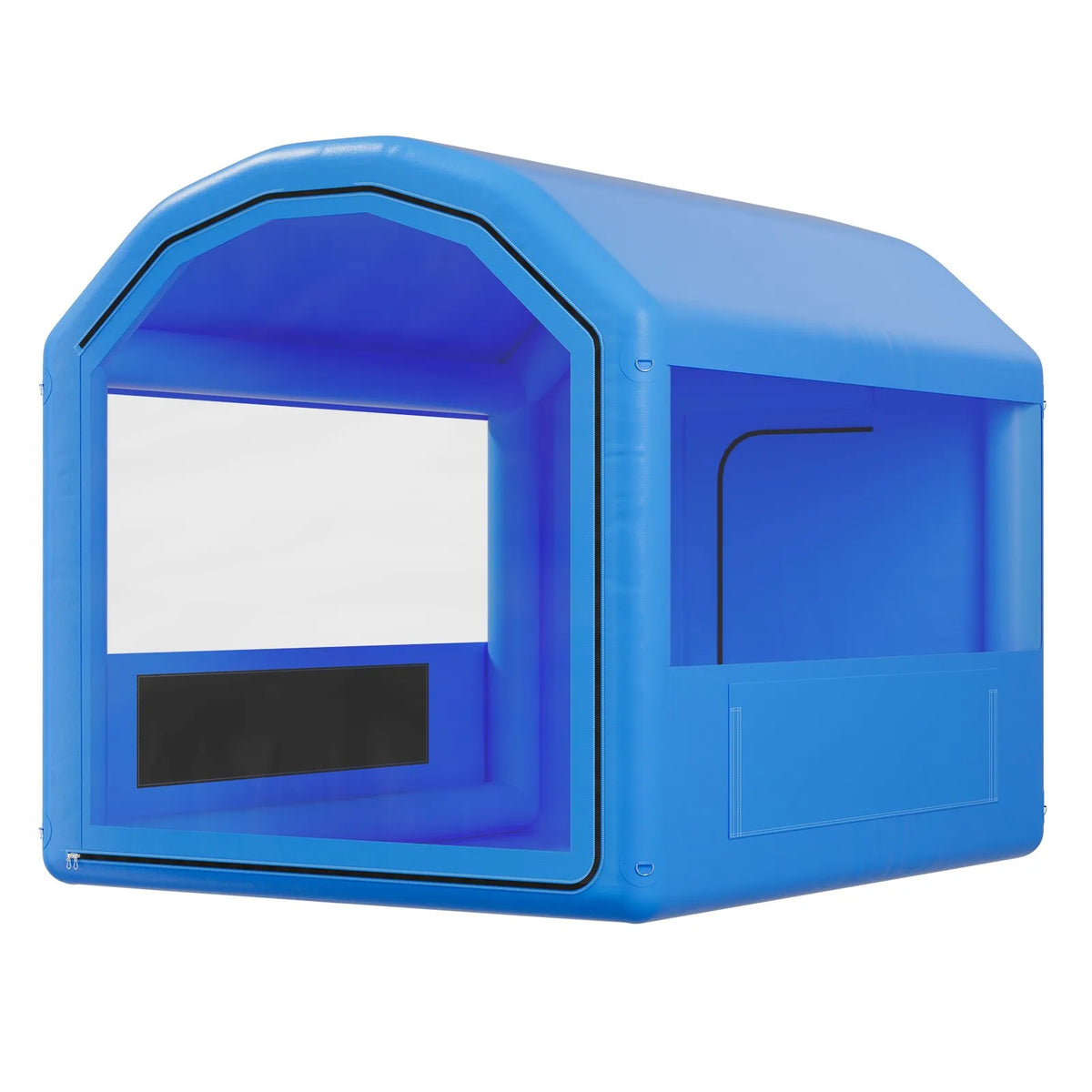 VEVOR Inflatable Paint Booth, 3 × 2.5 × 2.5 m, Inflatable Spray Booth with 550 W Powerful Air Blower and Air Filtration System, Arched Roof, for Painting Bicycles, Motorcycles and Car Body Metal Parts