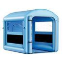 VEVOR piepūšamā krāsošanas kabīne, 3 × 2,5 × 2,5 m, ar 550 W jaudīgu gaisa pūtēju un gaisa filtrācijas sistēmu, apaļš jumts ar gaismas āķi, paredzēta velosipēdu, motociklu un mēbeļu krāsošanai.