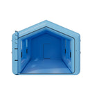 VEVOR piepūšamā krāsošanas kabīne, 12 × 5 × 4 m, ar 950 W + 1100 W gaisa pūtējiem un gaisa filtrācijas sistēmu, trīsstūrveida jumts, piemērota automobiļu, kravas auto, lielu mēbeļu un virsbūves metāla detaļu krāsošanai.