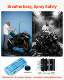 VEVOR piepūšamā krāsošanas kabīne, 12 × 5 × 4 m, ar 950 W + 1100 W gaisa pūtējiem un gaisa filtrācijas sistēmu, trīsstūrveida jumts, piemērota automobiļu, kravas auto, lielu mēbeļu un virsbūves metāla detaļu krāsošanai.