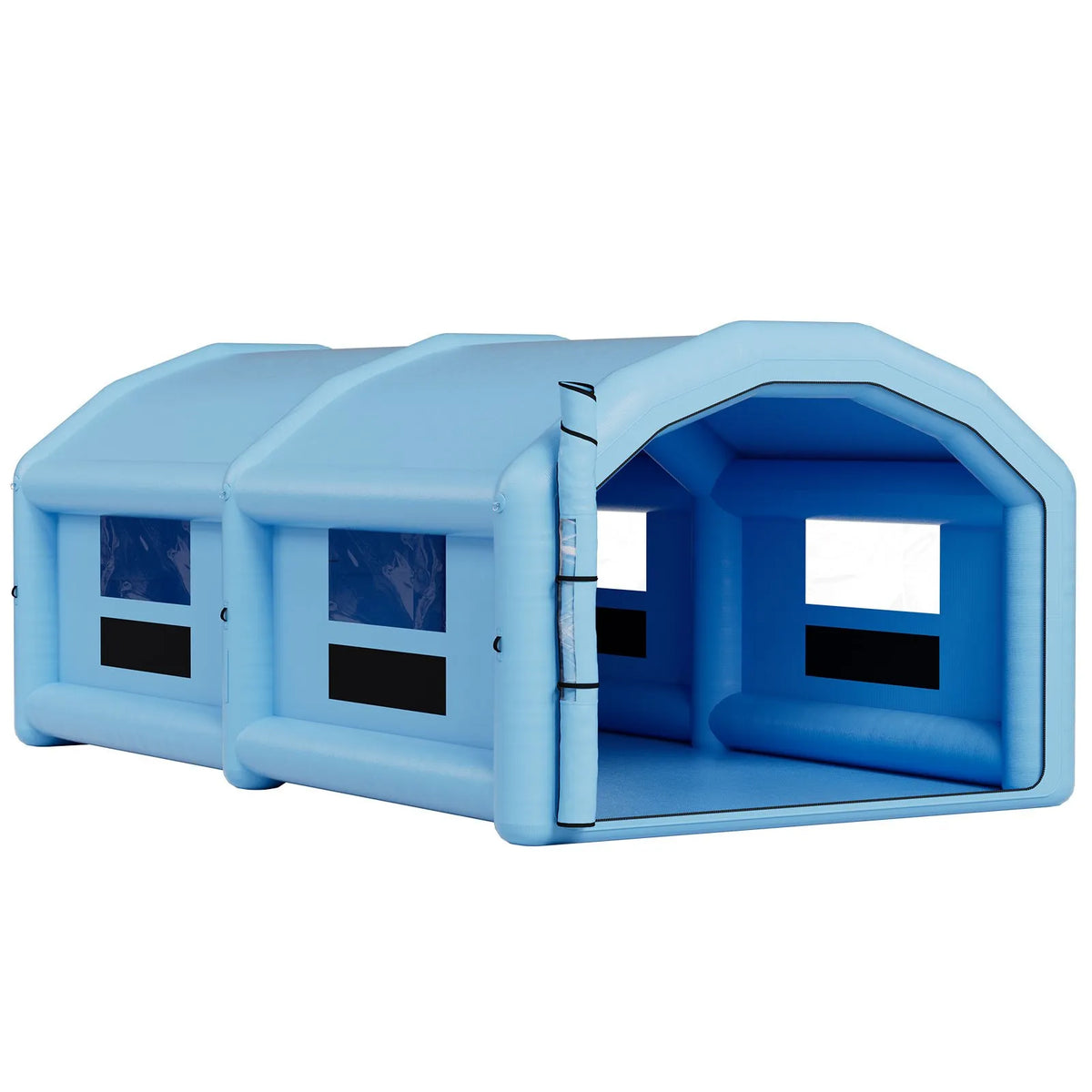 VEVOR Inflatable Spray Booth, 10 × 6 × 4 m, Inflatable Paint Booth with 950 W and 1100 W Air Blowers and Air Filtration System, Arched Roof, for Painting Cars, Trucks, Furniture and Vehicle Body Metal Parts