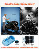 VEVOR piepūšamā krāsošanas kabīne, 10 × 6 × 4 m, piepūšamā krāsošanas kabīne ar 950 W un 1100 W gaisa pūtējiem un gaisa filtrācijas sistēmu, apaļš jumts, paredzēta automobiļu, kravas automašīnu, mēbeļu un automobiļu virsbūves metāla detaļu krāsošanai.