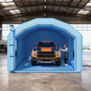 VEVOR piepūšamā krāsošanas kabīne, 10 × 6 × 4 m, piepūšamā krāsošanas kabīne ar 950 W un 1100 W gaisa pūtējiem un gaisa filtrācijas sistēmu, apaļš jumts, paredzēta automobiļu, kravas automašīnu, mēbeļu un automobiļu virsbūves metāla detaļu krāsošanai.