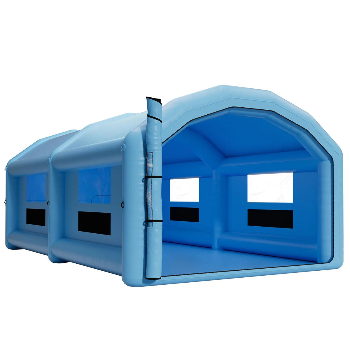 VEVOR Inflatable Spray Booth, 10 × 6 × 4 m, Inflatable Paint Booth with 950 W and 1100 W Air Blowers and Air Filtration System, Arched Roof, for Painting Cars, Trucks, Furniture and Vehicle Body Metal Parts