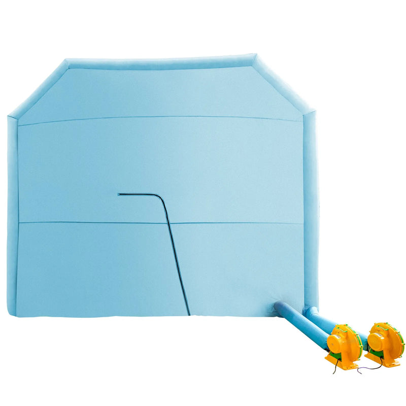 12 x 5 x 4 m pielāgota piepūšamā krāsošanas telpa