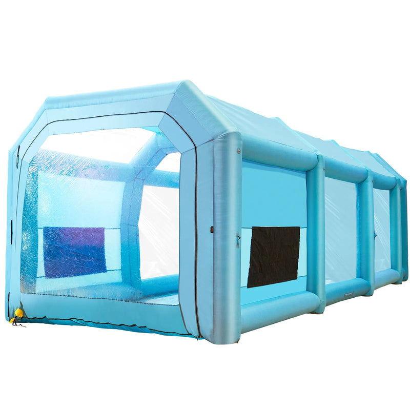 12 x 5 x 4 m pielāgota piepūšamā krāsošanas telpa