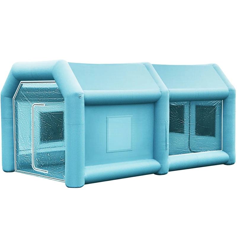 Piepūšamā krāsošanas telts, liela darba stacija, 4 x 2,5 x 2,2 m