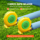 Piepūšama krāsošanas telts 8 × 4,5 × 3 m ar 950 W un 750 W pūtējiem un gaisa filtru sistēmu