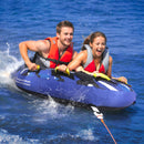 VEVOR Piepūšamā Vilkšanas Kamera Laivām, 1–2 Braucējiem, 154 kg Slodze – 131 cm Apaļš Ūdens Sporta Vilkšanas Riņķis ar Pilnu Neilona Pārklājumu, EVA Rokturiem un Ātrās Drošības Vārstu