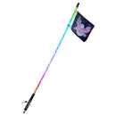 VEVOR LED spirālveida antenas gaisma, 1 gab., 0,9 m, RGB, ar tālvadību un lietotni, piemērota ATV, UTV, RZR