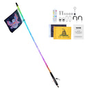 VEVOR LED spirālveida antenas gaisma, 1 gab., 1,2 m, RGB, ar tālvadību un lietotni, piemērota ATV, UTV, RZR