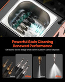 VEVOR degvielas iesmidzinātāju tīrītājs un testētājs, 9 testa režīmi, 4 cilindru 28 kHz ultraskaņas tīrīšanas iekārta, automobiļu iesmidzinātāju tīrīšanas ierīce ar drenāžas vārstu un 12 V darba spriegumu automašīnām un motocikliem