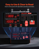 VEVOR degvielas iesmidzinātāju tīrītājs un testētājs, 9 testa režīmi, 4 cilindru 28 kHz ultraskaņas tīrīšanas iekārta, automobiļu iesmidzinātāju tīrīšanas ierīce ar drenāžas vārstu un 12 V darba spriegumu automašīnām un motocikliem