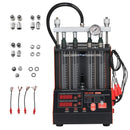 VEVOR degvielas iesmidzinātāju tīrītājs un testētājs, 9 testa režīmi, 4 cilindru 28 kHz ultraskaņas tīrīšanas iekārta, automobiļu iesmidzinātāju tīrīšanas ierīce ar drenāžas vārstu un 12 V darba spriegumu automašīnām un motocikliem
