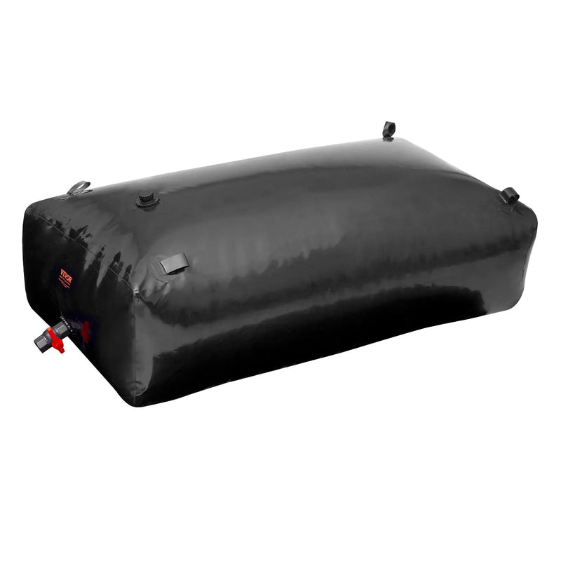 Salokāma ūdens uzglabāšanas tvertne 1000 l, PVC, pārnēsājama, melna