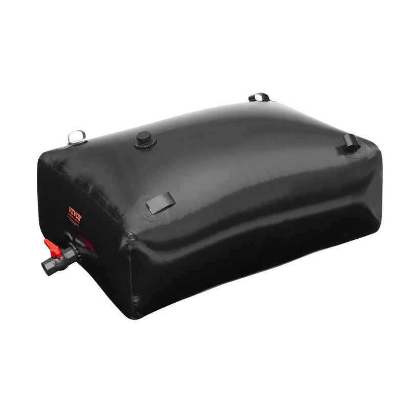 Salokāma ūdens uzglabāšanas tvertne 330 l, PVC, pārnēsājama, melna