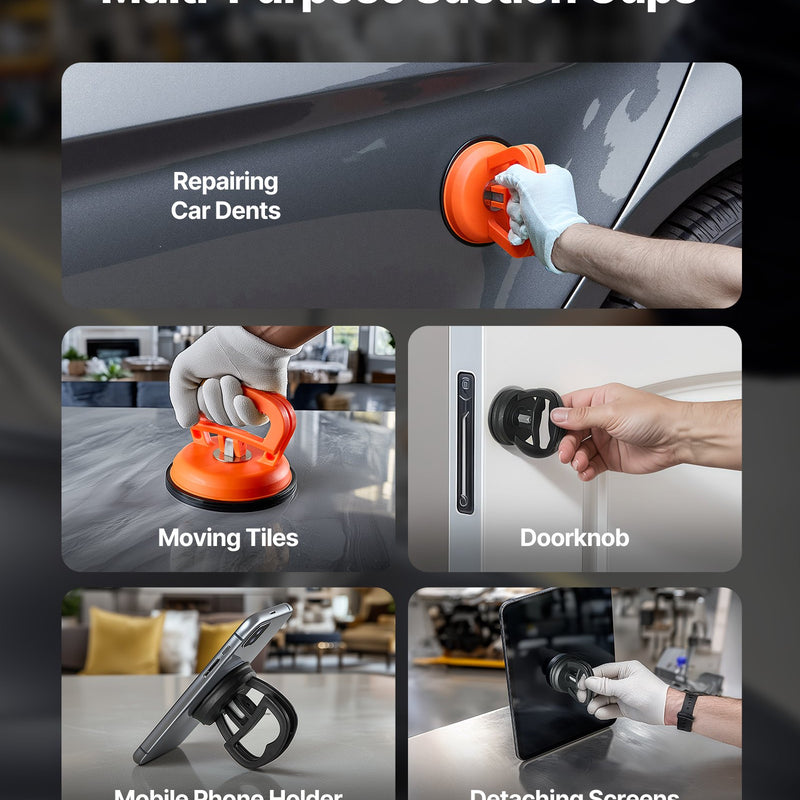 100 gab. bezkrāsas iedobumu novēršanas komplekts ar zelta pacēlāju, tilta vilcēju, T-veida āmuru, līmes pistoli un piederumiem automašīnu virsbūvju, ledusskapju un durvju iedobumu remontam