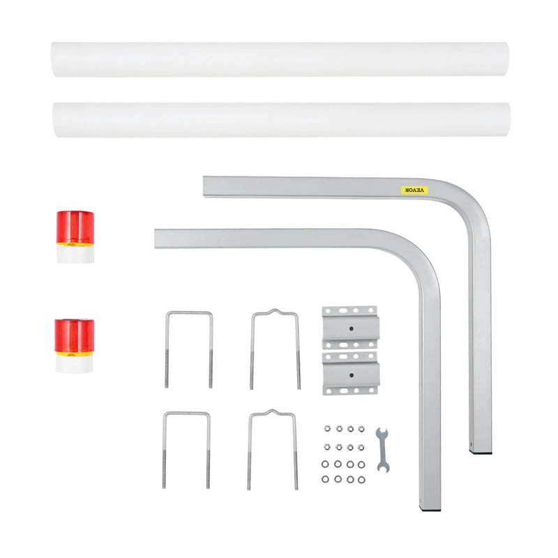 Laivu piekabes vadotne, 1,17 m ar LED gaismu, 2 gab. nerūsējoši cinkoti tērauda stabi, vadotnes ar PVC caurulēm, piemērota ūdensslēpju, makšķerēšanas un buru laivu piekabēm