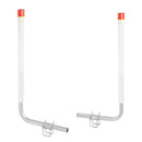 VEVOR Laivu piekabes vadotnes, 1,57 m ar LED apgaismojumu, 2 gab. cinkotas tērauda vadotnes ar PVC caurulēm, piemērotas slēpošanas laivai, zvejas laivai vai burāšanas laivai