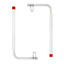 VEVOR Laivu piekabes vadotnes, 1,57 m ar LED apgaismojumu, 2 gab. cinkotas tērauda vadotnes ar PVC caurulēm, piemērotas slēpošanas laivai, zvejas laivai vai burāšanas laivai