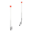 VEVOR Laivu piekabes vadotnes, 1,57 m ar LED apgaismojumu, 2 gab. cinkotas tērauda vadotnes ar PVC caurulēm, piemērotas slēpošanas laivai, zvejas laivai vai burāšanas laivai