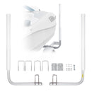 Laivu piekabes vadotne, 1,5 m regulējams dizains, 2 gab. nerūsējoši cinkoti tērauda stabi ar PVC caurulēm, piemērota ūdensslēpju, makšķerēšanas un buru laivu piekabēm