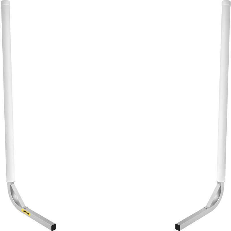Laivu piekabes vadotne, 152 cm, 2 gab. tērauda stabi ar baltiem PVC pārklājumiem, komplektā visi stiprinājumi, piemērota ūdensslēpju, makšķerēšanas un buru laivu piekabēm