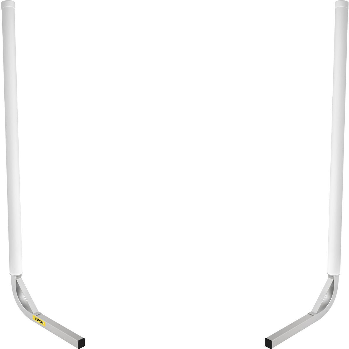 Boat Trailer Guide, 152 cm, 2 Steel Poles with White PVC Covers, All Fasteners Included, Suitable for Water Ski, Fishing and Sailing Boat Trailers
