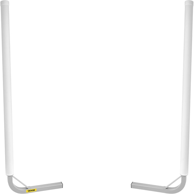 Laivu piekabes vadotne, 152 cm, 2 gab. tērauda stabi ar baltiem PVC pārklājumiem, komplektā visi stiprinājumi, piemērota ūdensslēpju, makšķerēšanas un buru laivu piekabēm