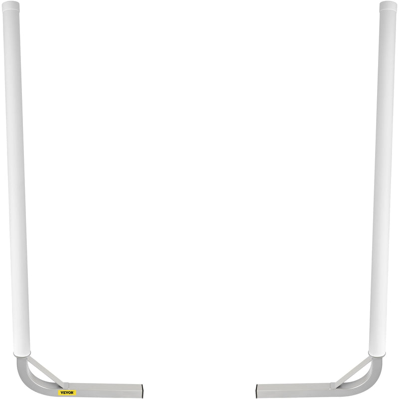 Laivu piekabes vadotne, 152 cm, 2 gab. tērauda stabi ar baltiem PVC pārklājumiem, komplektā visi stiprinājumi, piemērota ūdensslēpju, makšķerēšanas un buru laivu piekabēm