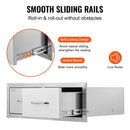 Барбекю VEVOR Atvilktņu Skapis ar Dubultām Horizontālām Atvilktnēm, 75x25 см, Izturīgs Uzglabashanas Skapis