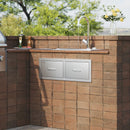 Барбекю VEVOR Atvilktņu Skapis ar Dubultām Horizontālām Atvilktnēm, 75x25 см, Izturīgs Uzglabashanas Skapis