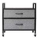 VEVOR Mini ledusskapja statīvs ar uzglabāšanu un 2 atvilktnēm, 80 kg, pelēks