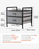 VEVOR Mini ledusskapja statīvs ar uzglabāšanu un 2 atvilktnēm, 80 kg, pelēks