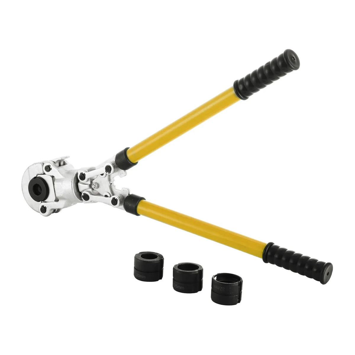 VEVOR cauruļu preses knaibles ar 6 uzgaļu komplektu, Ø16–32 mm, rokas presēšanas instruments kompozītmateriāla caurulēm (PEX-AL-PEX, alumīnija kompozītmateriāla caurules)