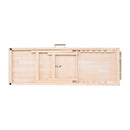 VEVOR Salokāma kucēnu rampa ar regulējamu augstumu - koka pet rampa 120 cm garumā, regulējama no 35 līdz 70 cm, piemērota gultai, dīvānam un automašīnai