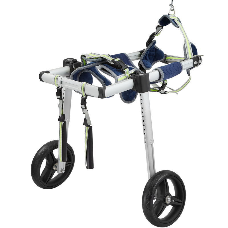 VEVOR divriteņu mājdzīvnieku ratiņi suņu pakaļkājām, regulējami (M)