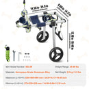 VEVOR divriteņu mājdzīvnieku ratiņi suņu pakaļkājām, regulējami (M)