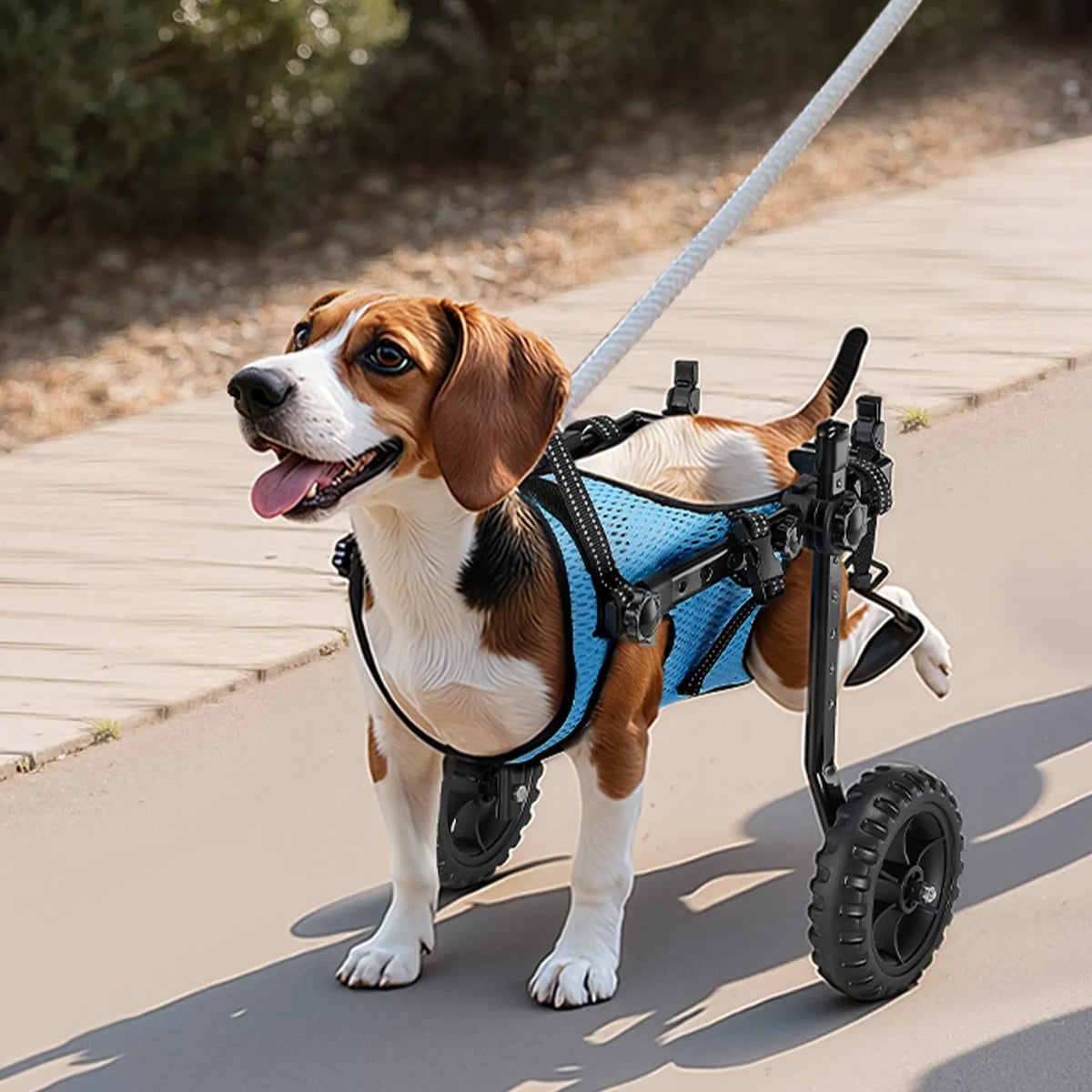 VEVOR Dog Wheelchair for Hind Legs with 2 Shock-Absorbing Wheels, Dogs up to 10 kg, XS/S
